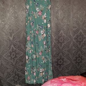 Floral Spaghetti strap maxi dress